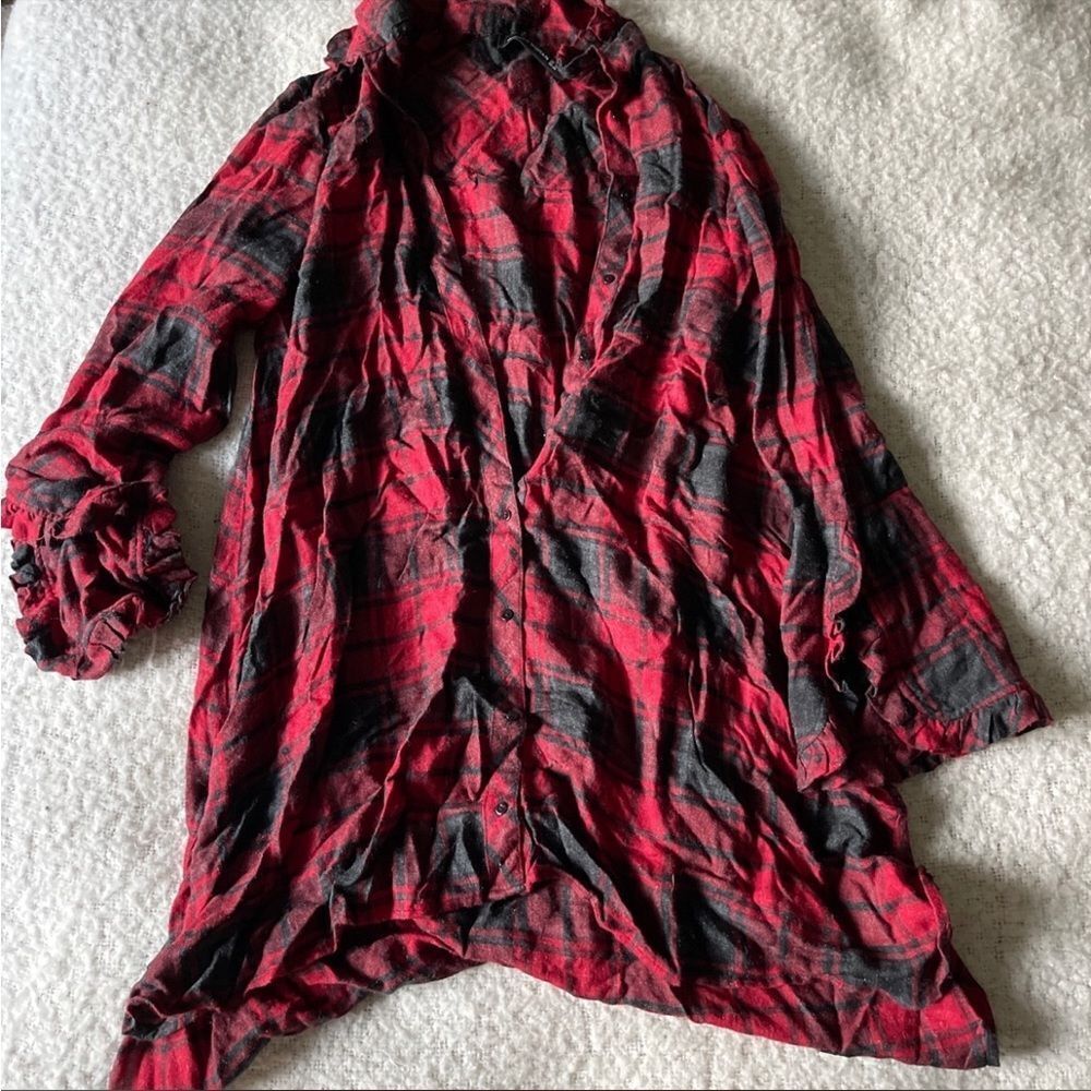 Zara medium plaid tunic dress M‎